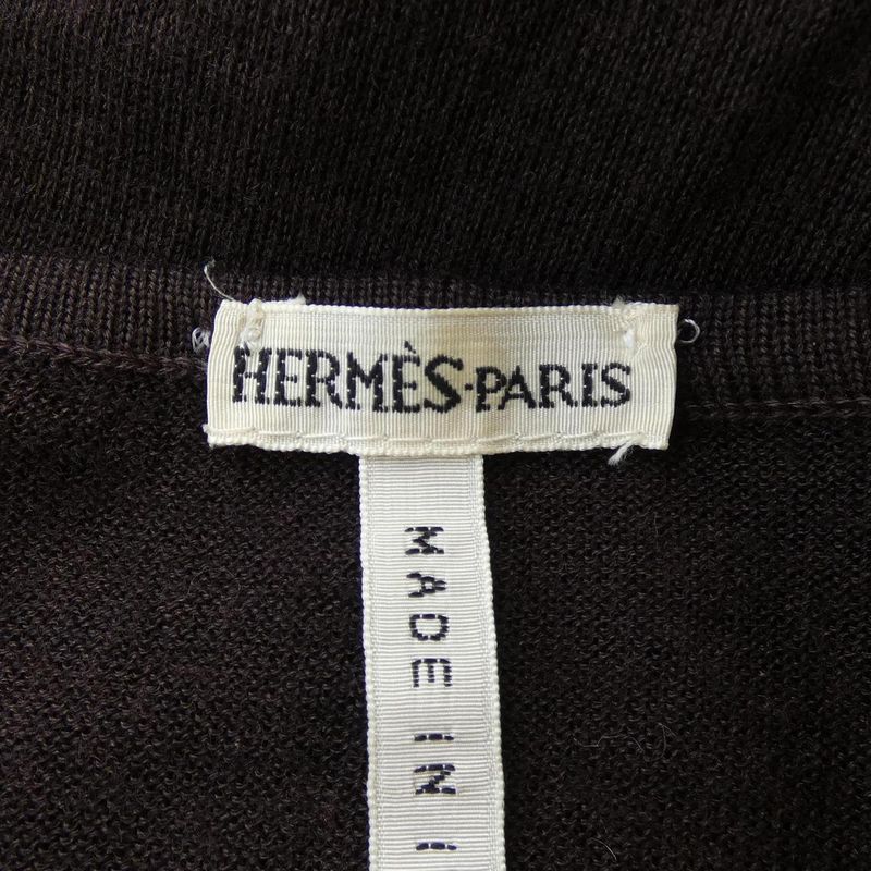 Vintage Hermes Sulfure&presse Papiersⅱ Twill Reine Cardigan