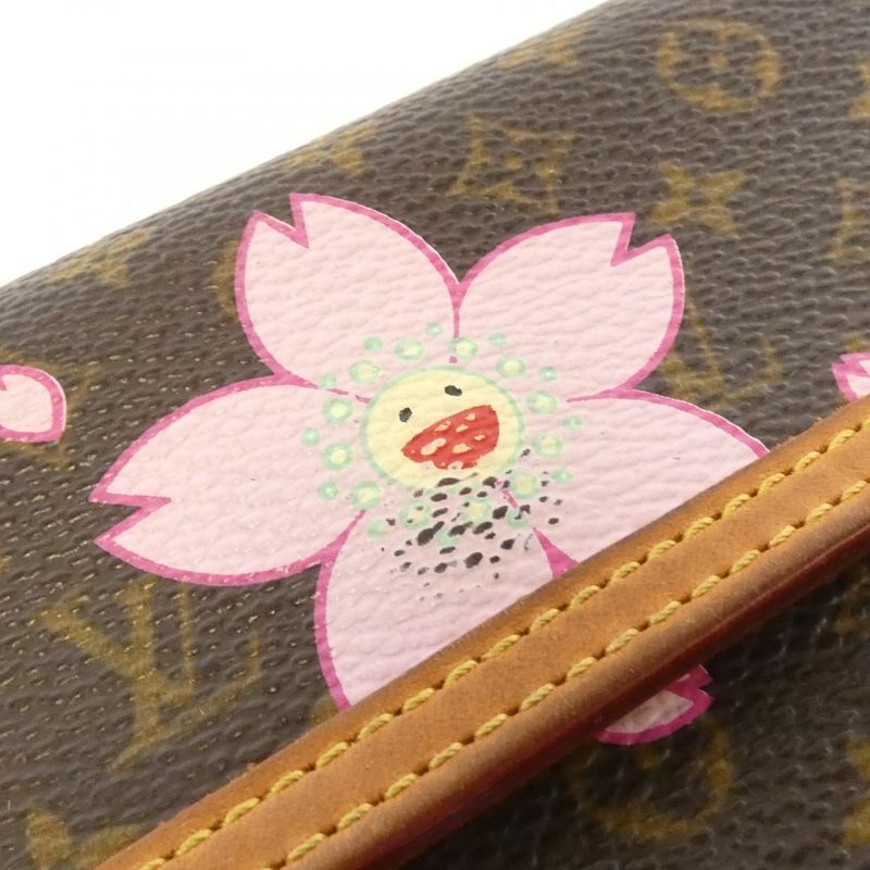 Louis Vuitton Monogram Cherry Blossom Porte Tresor International M92027 Wallet