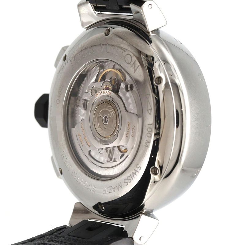Louis Vuitton Tambour Chrono Voyage Q102l SS Automatic Winding