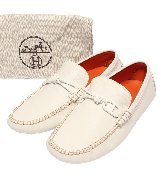 Hermes Driving Shoes Alessandro Men's SIZE 40 (26.5cm (10.43in)) Hermes