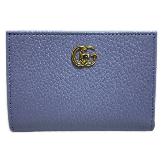 Gucci Bifold Wallet Ggmarmont 772738 Light Purple L-Shaped Zipper Leather