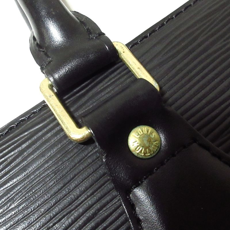 Louis Vuitton Handbag Epi Sac Plastic M52072 Noir Black Leather