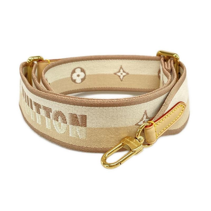 Louis Vuitton Shoulder Strap - Beige Neverfull Bbaccessories Leather