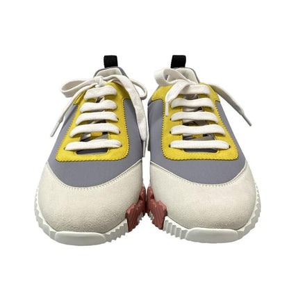 Hermes Sneakers 37 Women's Bouncing Gray X Yellow X Multi