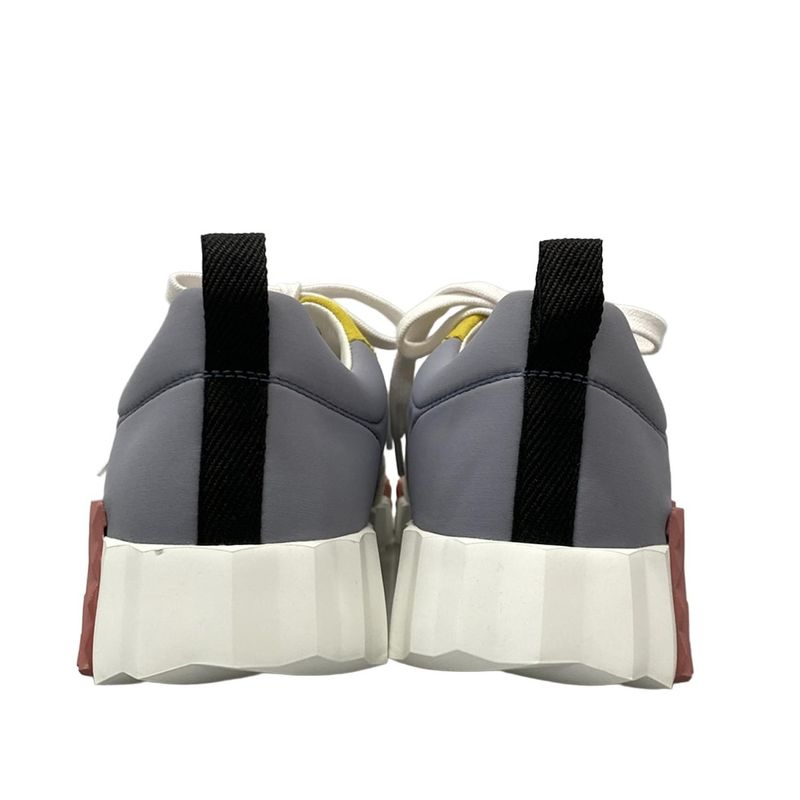 Hermes Sneakers 37 Women's Bouncing Gray X Yellow X Multi