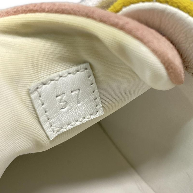 Hermes Sneakers 37 Women's Bouncing Gray X Yellow X Multi