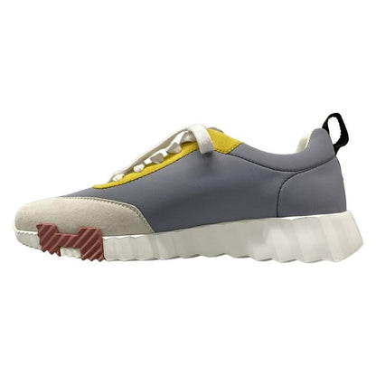 Hermes Sneakers 37 Women's Bouncing Gray X Yellow X Multi