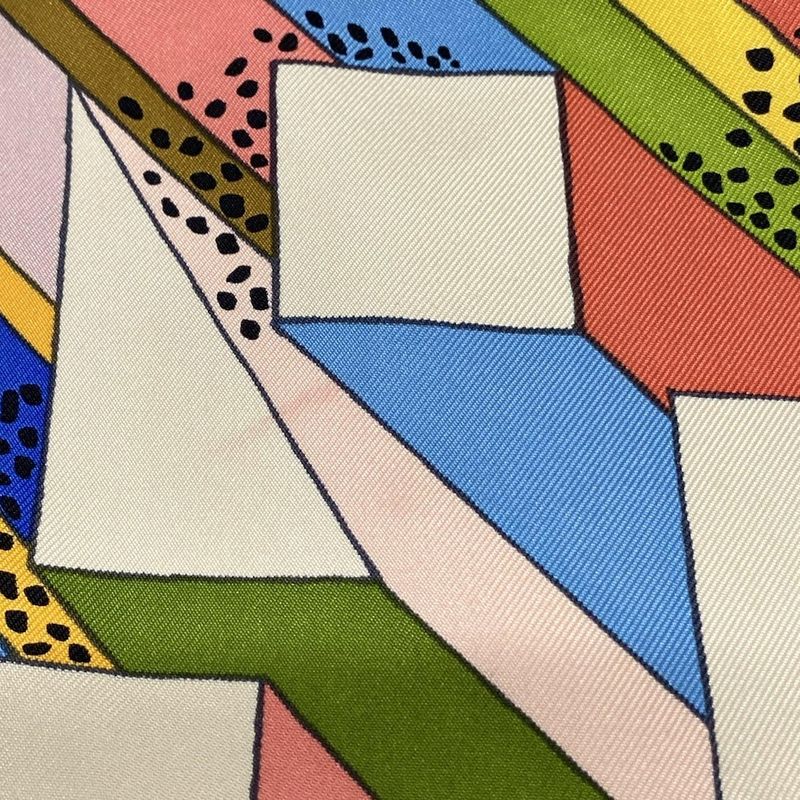 Hermes Shoulder Bag Silky City PM Ivory X Pink X Multi Silk