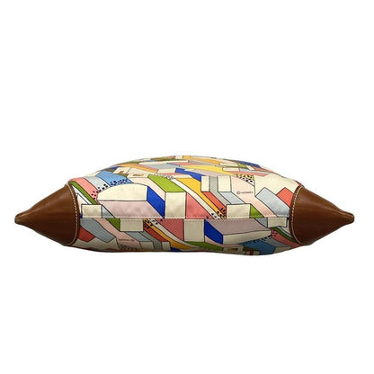 Hermes Shoulder Bag Silky City PM Ivory X Pink X Multi Silk