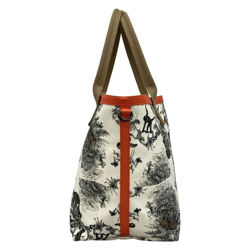 Hermes Tote Bag Cabas White X Black X Beige Petit Ash