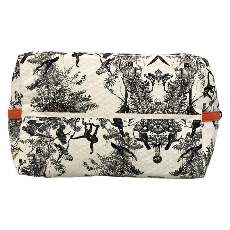 Hermes Tote Bag Cabas White X Black X Beige Petit Ash