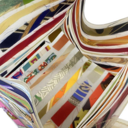 Hermes Handbag - Beige X Red X Multi 2004-2005 Louvre Museum Limited Silk