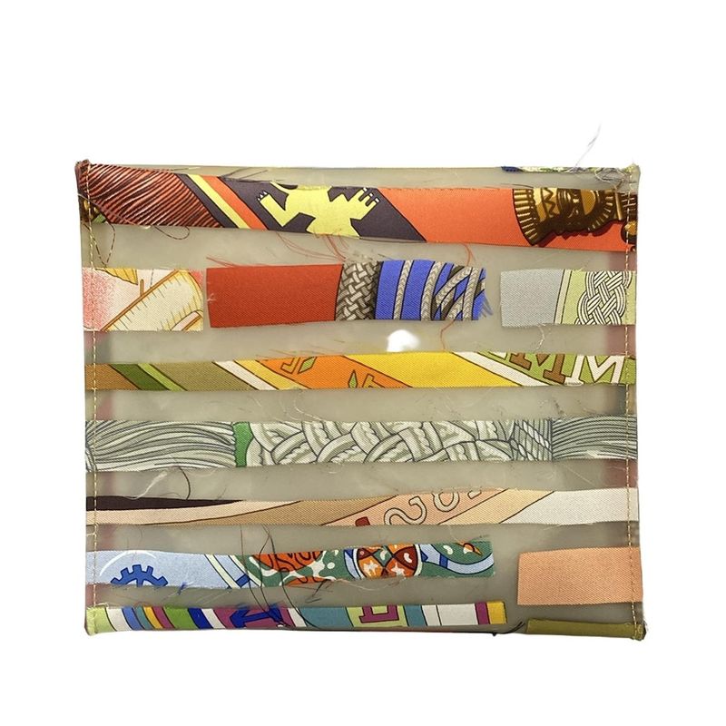 Hermes Handbag - Beige X Red X Multi 2004-2005 Louvre Museum Limited Silk