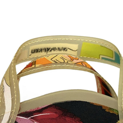 Hermes Handbag - Beige X Red X Multi 2004-2005 Louvre Museum Limited Silk