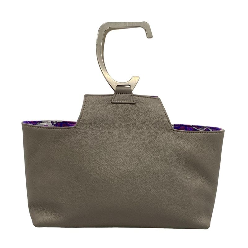 Hermes Tote Bag - Gray Beige X Purple X Silver Petit Ash Reversible Cashmere