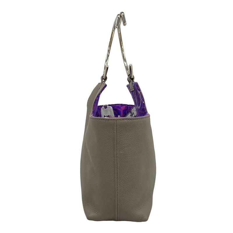 Hermes Tote Bag - Gray Beige X Purple X Silver Petit Ash Reversible Cashmere