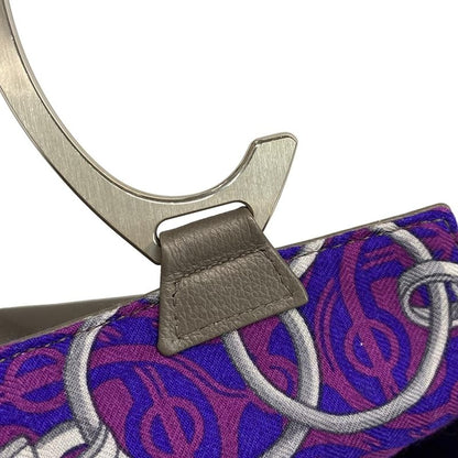 Hermes Tote Bag - Gray Beige X Purple X Silver Petit Ash Reversible Cashmere