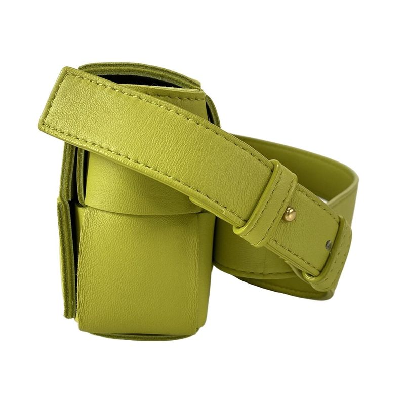 Bottega Veneta Waist Pouch Maxi Intrecciato Cassette Belt Bag Yellow Green Mini