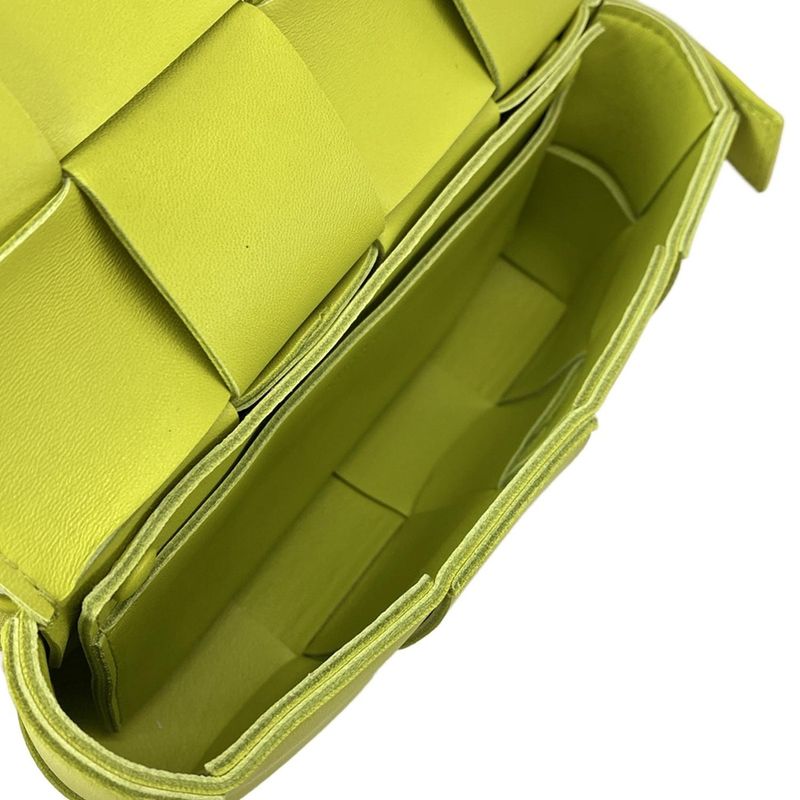 Bottega Veneta Waist Pouch Maxi Intrecciato Cassette Belt Bag Yellow Green Mini