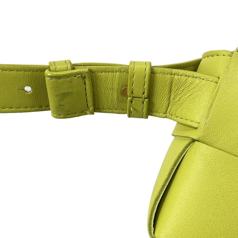 Bottega Veneta Waist Pouch Maxi Intrecciato Cassette Belt Bag Yellow Green Mini