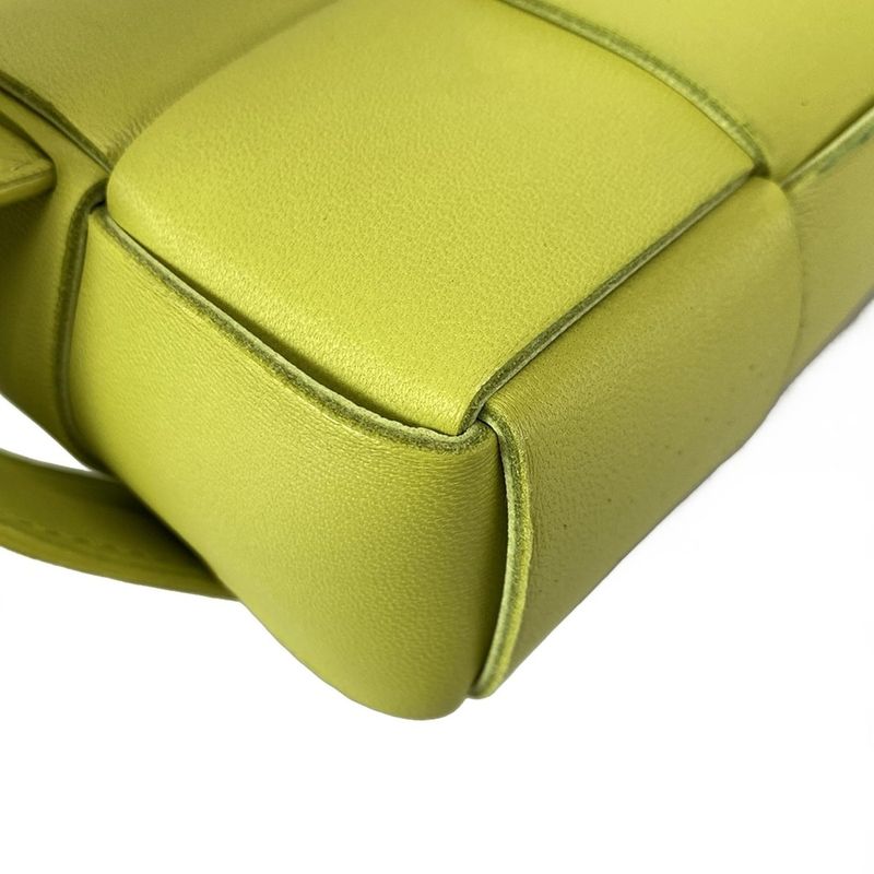 Bottega Veneta Waist Pouch Maxi Intrecciato Cassette Belt Bag Yellow Green Mini