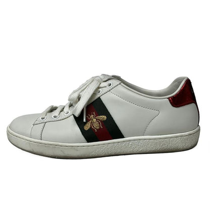 Gucci Sneakers 35 1 2 Women's Ace Embroidered Sneakers 431942 White X Multi Bee