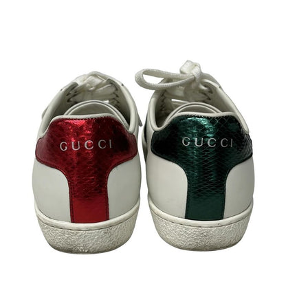 Gucci Sneakers 35 1 2 Women's Ace Embroidered Sneakers 431942 White X Multi Bee