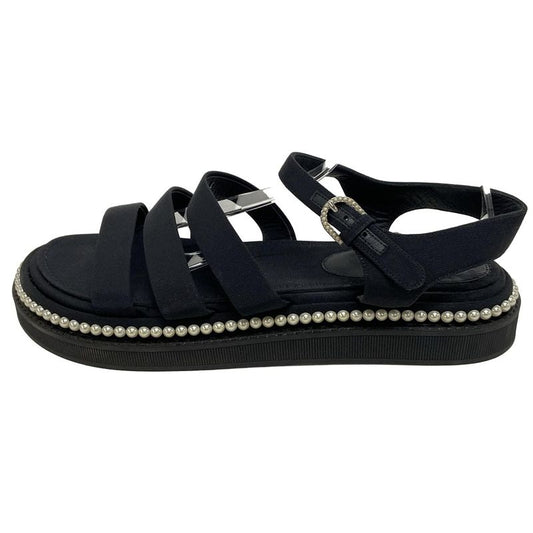 Chanel Sandals 39 1 2 C Women's - G32359 Black Pearl