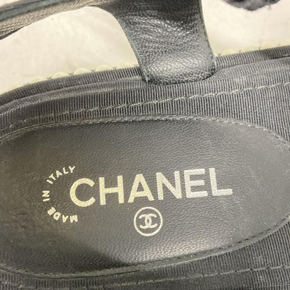 Chanel Sandals 39 1 2 C Women's - G32359 Black Pearl
