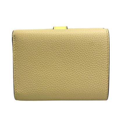 Loewe Trifold Wallet Trifold Wallet C660tr2x01 Beige X Yellow Leather