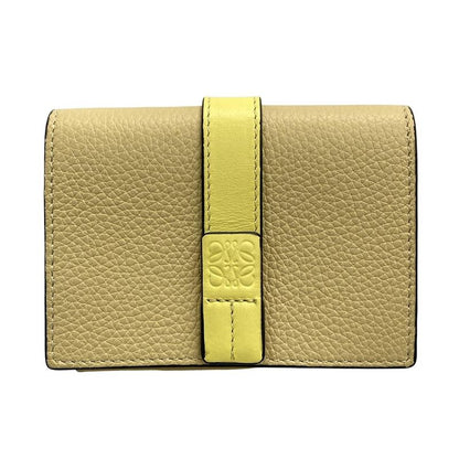 Loewe Trifold Wallet Trifold Wallet C660tr2x01 Beige X Yellow Leather