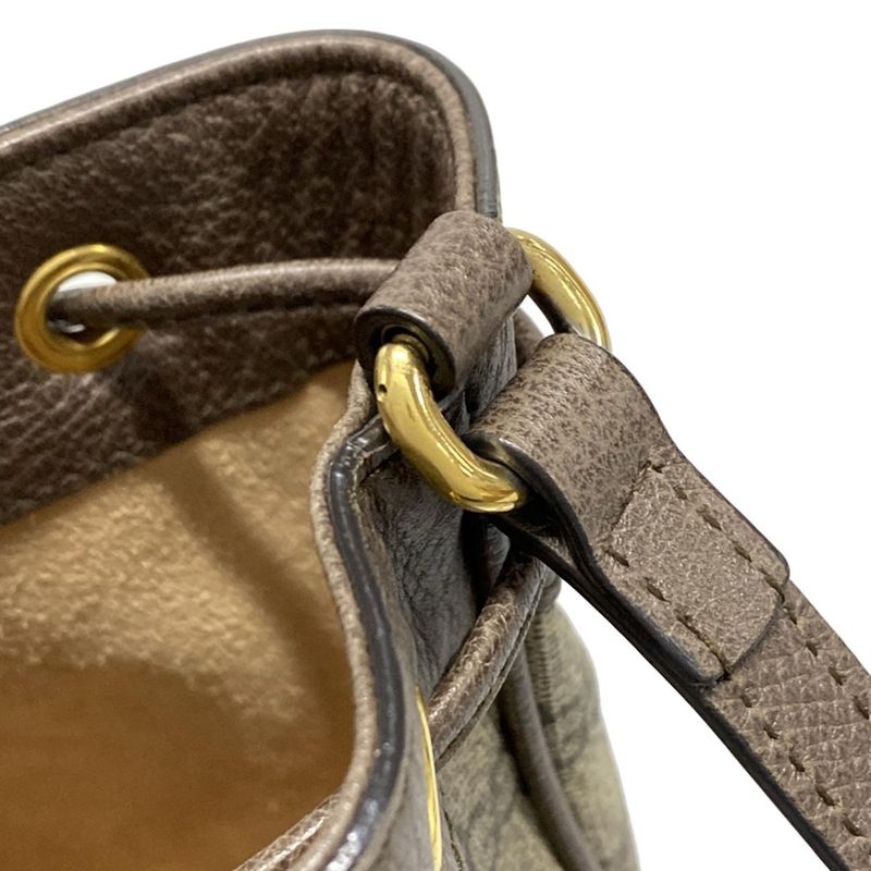 Gucci Shoulder Bag Ophidia GG Mini Bucket Bag 550620 Beige X Dark Brown X Multi