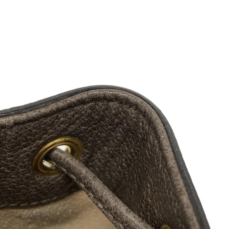 Gucci Shoulder Bag Ophidia GG Mini Bucket Bag 550620 Beige X Dark Brown X Multi