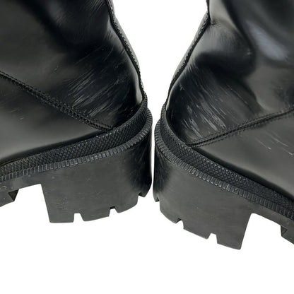 Gucci Short Boots 38 Women's - 481156 Black 38 Lace-Up Leather