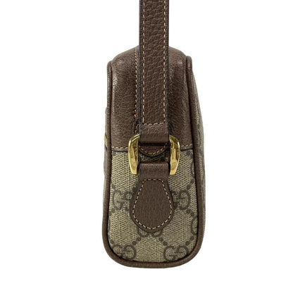 Gucci Shoulder Bag Ophidia 517350 Beige X Dark Brown X Multi Mini Bag Leather