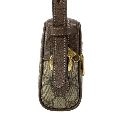 Gucci Shoulder Bag Ophidia 517350 Beige X Dark Brown X Multi Mini Bag Leather