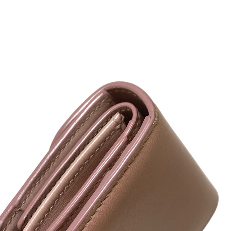 Celine Trifold Wallet Small Flap Wallet 10d783bzg.25vp Pink Beige Triomphe