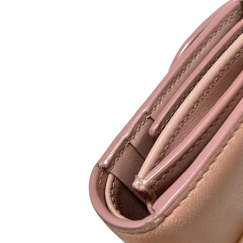 Celine Trifold Wallet Small Flap Wallet 10d783bzg.25vp Pink Beige Triomphe