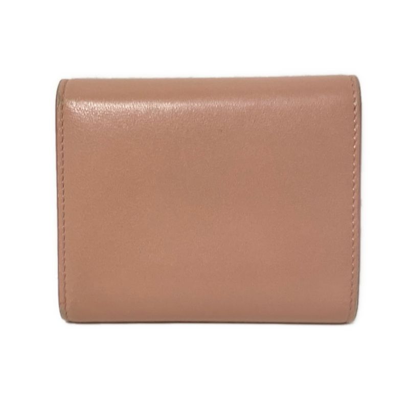 Celine Trifold Wallet Small Flap Wallet 10d783bzg.25vp Pink Beige Triomphe