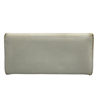 Fendi Long Wallet F's Fendi 8m0251 Light Gray Leather