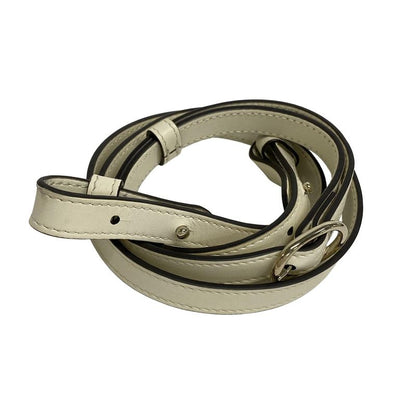 Gucci Shoulder Bag GG Emblem Medium Bucket Bag 815103 Beige X Ivory Leather