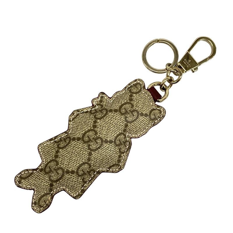 Gucci Key Holder (Charm) Yuko Higuchi Cat (bo)charm 844246 Gray X Ivory X Light