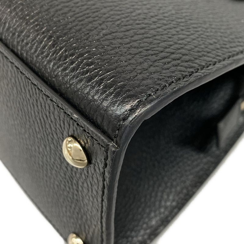 Gucci Handbag Soho 607722 Black Leather