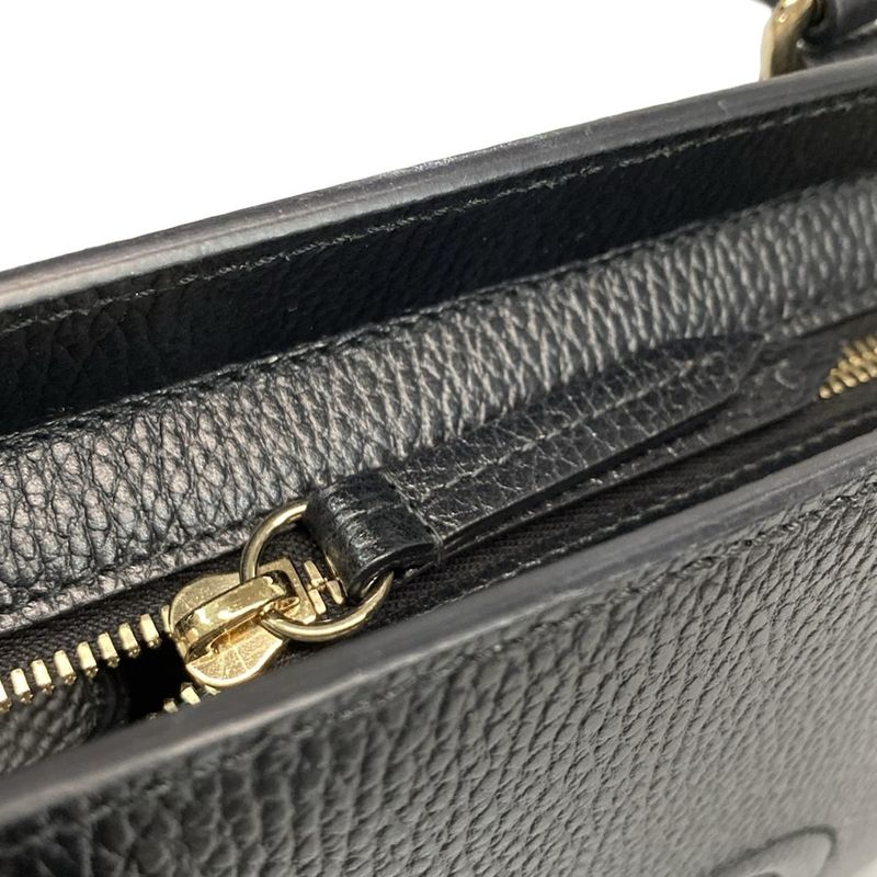 Gucci Handbag Soho 607722 Black Leather