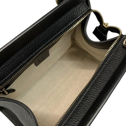 Gucci Handbag Soho 607722 Black Leather