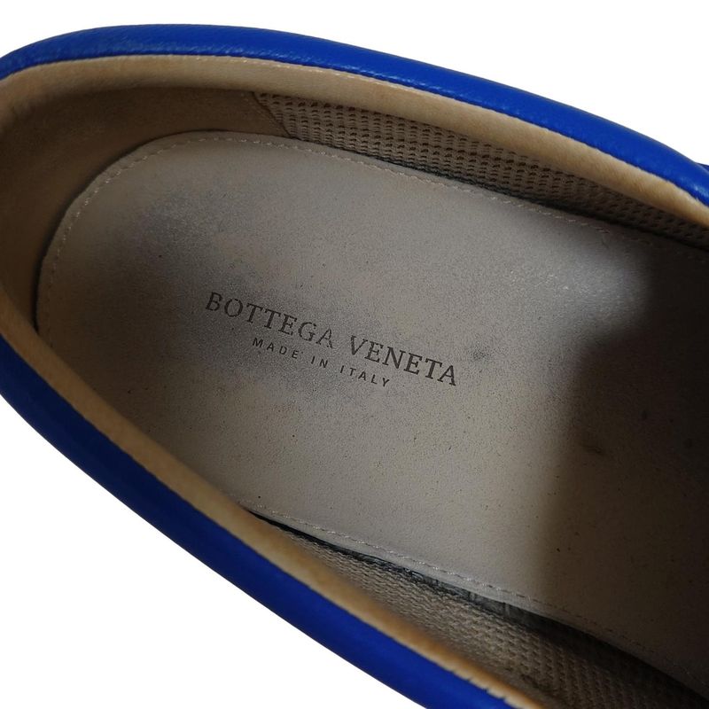 Bottega Veneta Slip-on Men's - Blue Intrecciato Insole Removable Leather