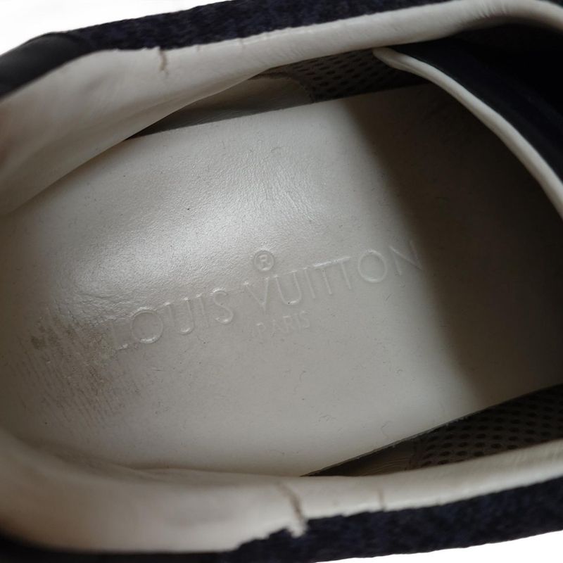 Louis Vuitton Sneakers 7 Men's - Black Damier Pattern Removable Insole Mesh