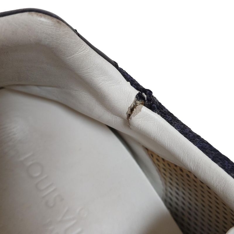 Louis Vuitton Sneakers 7 Men's - Black Damier Pattern Removable Insole Mesh