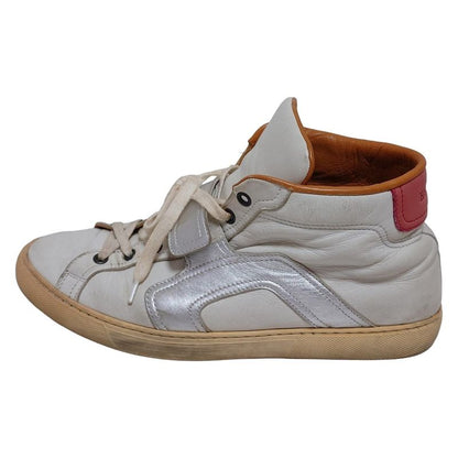 Hermes Sneakers 41 Men's - White X Silver X Pink High Cut Leather