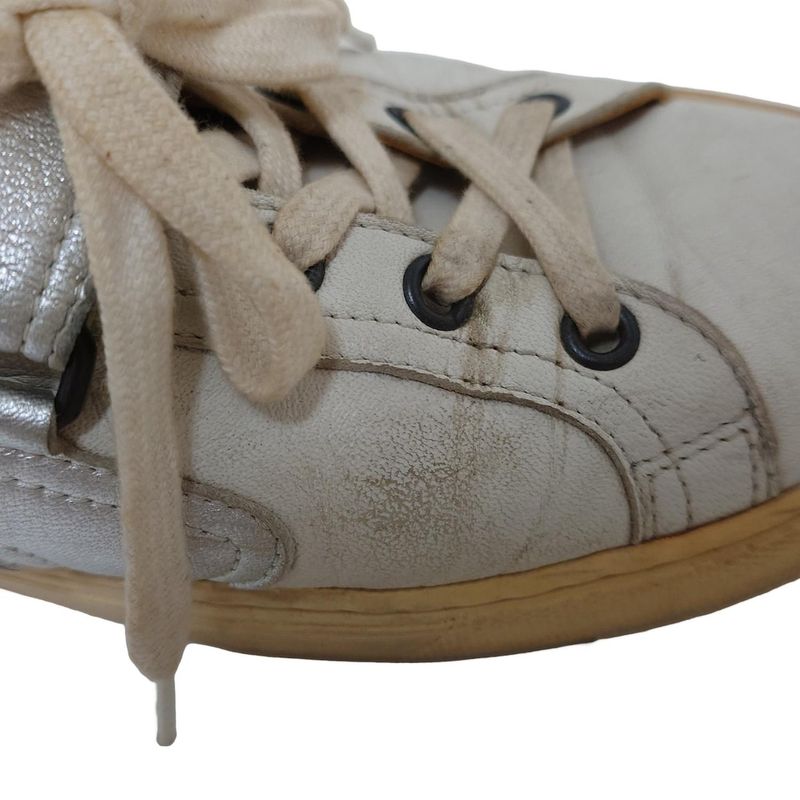 Hermes Sneakers 41 Men's - White X Silver X Pink High Cut Leather